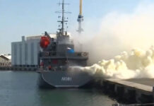 Търговски кораб „горя“ на пристанището в Бургас в рамките на учението „Бриз 2024“