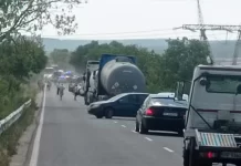 Тежка катастрофа между селата Вресово и Ябълчево затвори Айтоския проход, хвърчат линейки за ранени