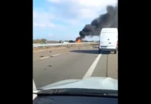 Магистрала „Тракия“ затворена след тежка катастрофа с пострадали