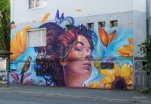 Сдружение „Посока Бургас“ и графити артистът Esteo преобразиха фасада в Бургас с ново цветно изображение