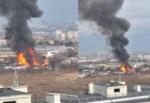 Пожар избухна в склад за масла в бургаския квартал „Долно Езерово“