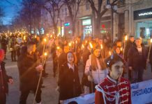 Отменено факелно шествие в Бургас за 18 февруари поради лоши метеорологични условия